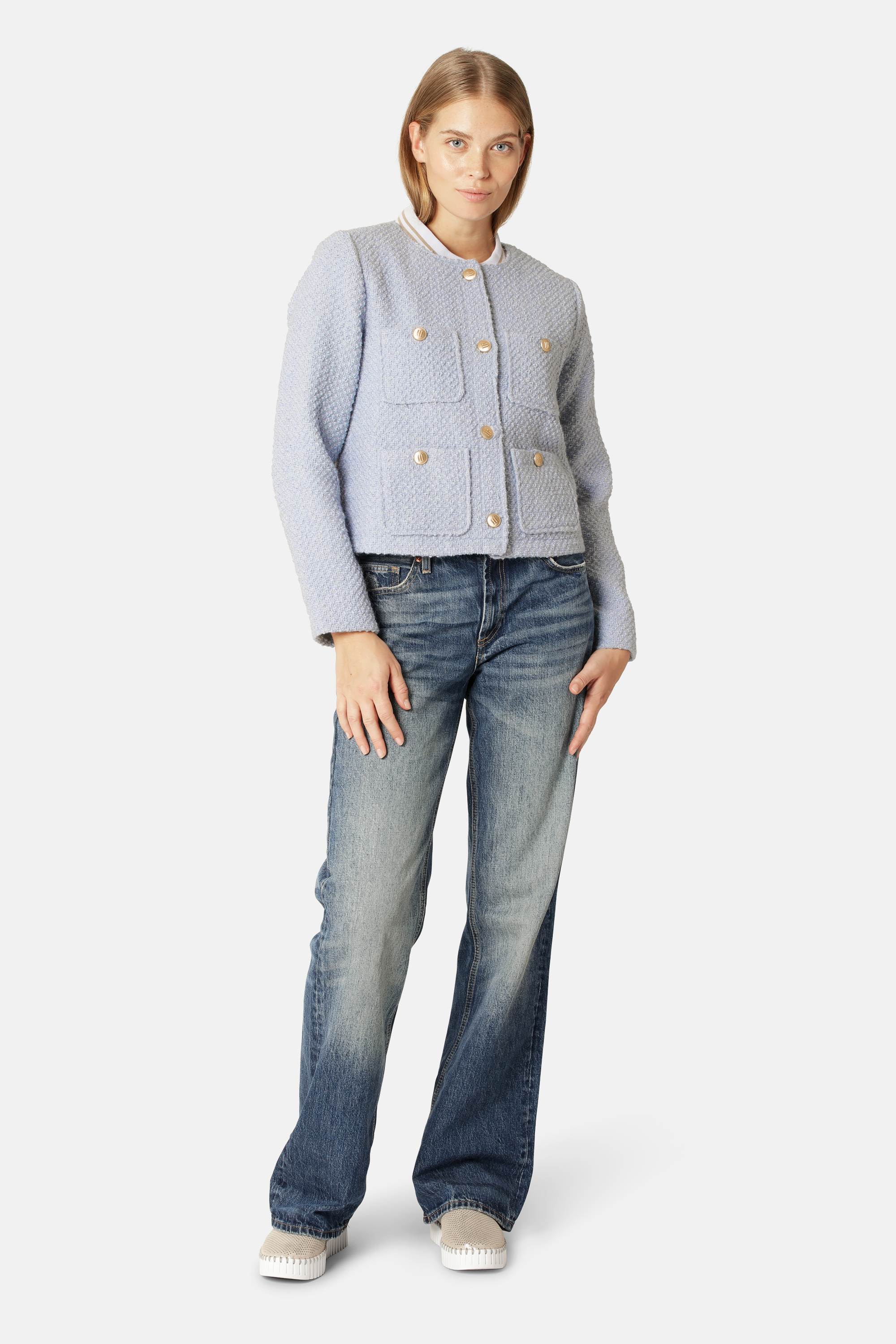 Bouclé Bomberjacka - Heather